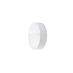 outdoor wall luminaire EYE half round, CCT Switch, impact resistant IP65, black matt 