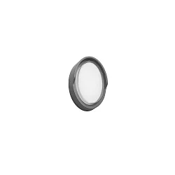 outdoor wall luminaire COATIS oval, switchable IP65, powder coated, graphite grey 