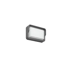 outdoor wall luminaire COATIS square, switchable IP65, powder coated, graphite grey 