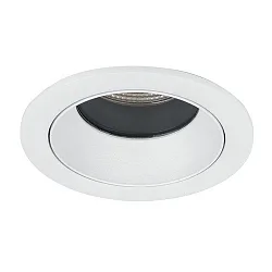 Recessed LED downlight ALTERO, IP44, round, Ø 8.3cm, changeable cover, 500mA, 9.2W 4000K 840lm 33°, structured white