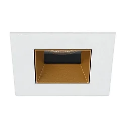 Recessed LED downlight ALTERO, IP44, square, 8.3 x 8.3cm, changeable cover, 500mA