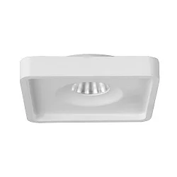 Recessed LED downlight QUBIC, IP20, direct / indirect, 350mA, 9.5W / 1.5W 3000K 830/130lm 40°, CRi >90, structured white