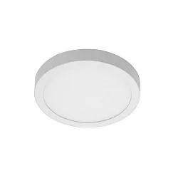 LED surface panel FLAT37, IP20, round, Ø 24cm, 230V, 24W 3000K 1630lm 120°, white