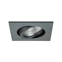 recessed luminaire IP20, glossy, titanium, transparent 3W 310lm 3000K 20-40° 20-40° CRI 80-89
