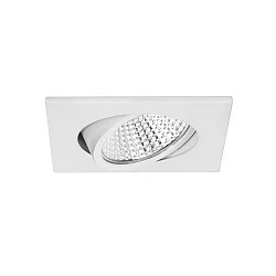 recessed luminaire IP20, glossy, transparent, white dimmable 12W 1280lm 4000K 20-40° 20-40° CRI 80-89