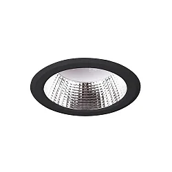 recessed luminaire IP20, glossy, opal, black 11W 801lm 3000K CRI 90-100