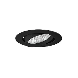 recessed luminaire IP20, glossy, black dimmable 32W 3800lm 3000K CRI 90-100