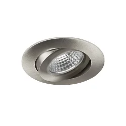 recessed luminaire OLENI-R / PHASE DIM 830 swivelling IP20, nickel matt dimmable 6,7W 570lm 3000K 38° CRI >80