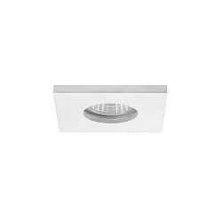 recessed luminaire PROTECT-S square, direct IP44, transparent, white