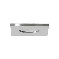 Recessed downlight STEAM for MR16 LED modules, V4A, IP54, square, max. 14W, excl. driver, stainless steel