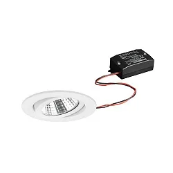 recessed luminaire swivelling IP20, white  6W 640lm 3000K 20-40° 20-40° CRI 80-89