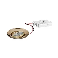 recessed luminaire IP20, glossy, transparent 6W 680lm 3000K 20-40° 20-40° CRI 80-89