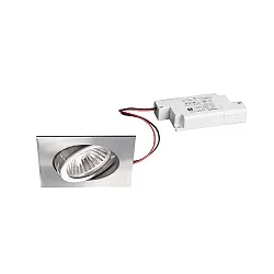 recessed luminaire IP20, stainless steel, glossy, transparent  6W 680lm 3000K 20-40° 20-40° CRI 80-89
