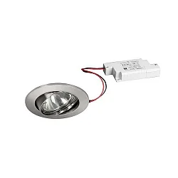 recessed luminaire IP20, chrome, glossy, transparent dimmable 6W 680lm 3000K 20-40° 20-40° CRI 80-89