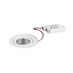 recessed luminaire, glossy, white  6W 680lm 3000K 20-40° 20-40° CRI 80-89