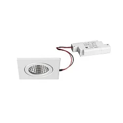 recessed luminaire, glossy, white  6W 680lm 3000K 20-40° 20-40° CRI 80-89