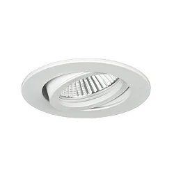 recessed luminaire LOOP-R round, swivelling, set of 1 IP20, white dimmable 5W 450lm 3000K 20-40° 20-40° CRI > 90