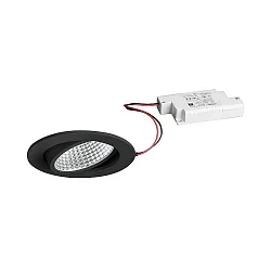 recessed luminaire IP20, black dimmable 1280lm 4000K 20-40° 20-40°