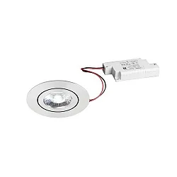 recessed luminaire IP20, glossy, transparent dimmable 6W 660lm 3000K 20-40° 20-40° CRI 80-89