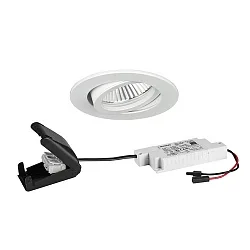 recessed luminaire BB 18 round, swivelling LED IP20, white dimmable 6W 430lm 1800-3000K 20-40° 20-40° CRI 80-89