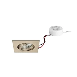 recessed spotlight TIRREL-S LED DIM ROUND-CONVERTER square, swivelling IP20, white dimmable