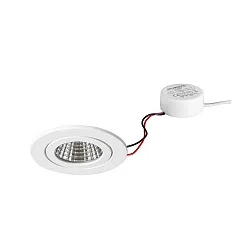 recessed luminaire, glossy, white 6W 680lm 3000K 20-40° 20-40° CRI 80-89