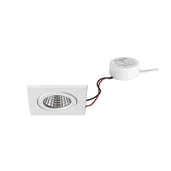 recessed luminaire, glossy, white 6W 680lm 3000K 20-40° 20-40° CRI 80-89