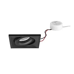 recessed luminaire swivelling, square IP20, white dimmable 7W 680lm 3000K 20-40° 20-40° CRI 80-89