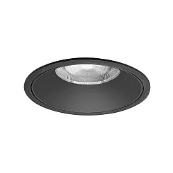 ceiling recessed luminaire DIOS MEGA round, direct IP20, black dimmable