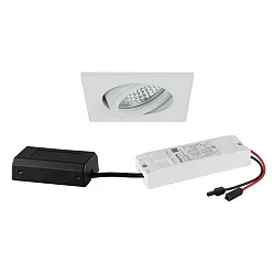 recessed spotlight TIRREL-S LED DIM CONNECTION-BOX square, swivelling, for VDU workstation, DALI controllable IP20