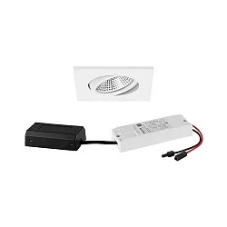 recessed luminaire IP65, glossy, white dimmable 7W 620lm 3000K 20-40° 20-40° CRI 80-89