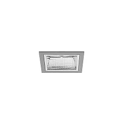 ceiling recessed luminaire APOLLO MINI square, direct IP20, silver 