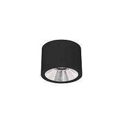 downlight APOLLO MIDI smooth, round, DALI controllable IP20, powder coated, black dimmable