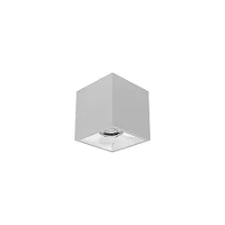 downlight APOLLO MIDI square, smooth, switchable IP20, powder coated, silver 