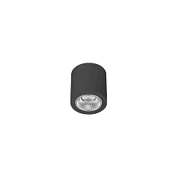 downlight APOLLO MINI round, DALI controllable, faceted IP20, powder coated, black dimmable