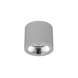 downlight APOLLO MAXI round, switchable, faceted IP20, powder coated, silver 