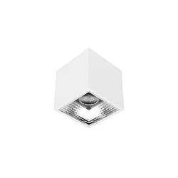 downlight APOLLO MAXI square, switchable, faceted IP20, powder coated, silver 