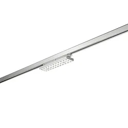3-phase spot BALI MINI DA 25°/25° DALI-2 - 29.4CM rotatable, DALI controllable, with lens optics IP20, silver matt dimmable