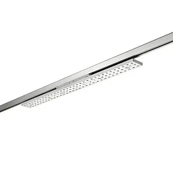3-phase spot BALI MAXI DA 72°/53° DALI-2 - 88CM rotatable, DALI controllable, with lens optics IP20, silver matt dimmable