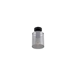ceiling luminaire MURRAY 1 flame, cylindrical E27 IP20, black matt dimmable