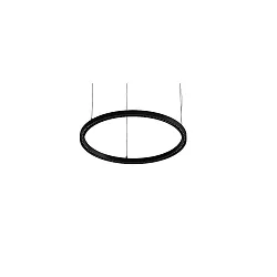 pendant luminaire DEVON Ø 80CM for VDU workstation, DALI controllable IP20, powder coated, white matt dimmable