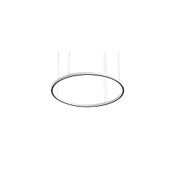 pendant luminaire DEVON Ø 120CM for VDU workstation, Matter controllable IP20, powder coated, white matt dimmable