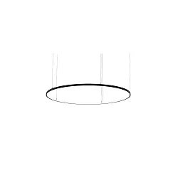 pendant luminaire ANDROS IN Ø 180CM DALI controllable IP20, powder coated, black matt dimmable