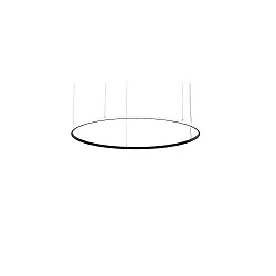 pendant luminaire ANDROS OUT Ø 180CM Bluetooth controllable IP20, powder coated, black matt dimmable