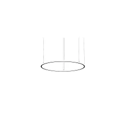 pendant luminaire ANDROS IN/OUT Ø 120CM Matter controllable IP20, powder coated, black matt dimmable