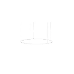 pendant luminaire ANDROS IN/OUT Ø 180CM DALI controllable IP20, powder coated, white matt dimmable