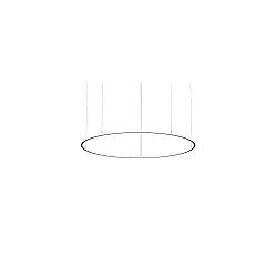 pendant luminaire ANDROS IN/OUT Ø 180CM Matter controllable IP20, powder coated, black matt dimmable
