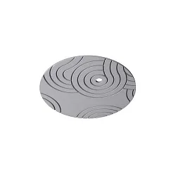 acoustical element SILENTIUM (STRUCTURE) 59.5CM round, asymmetrical, light grey