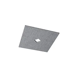 acoustical element SILENTIUM (SMOOTH) 89.5CM square, symmetrical, grey