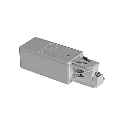 End position power feed for 3-phase power tracks, protective conductor on the left, silver